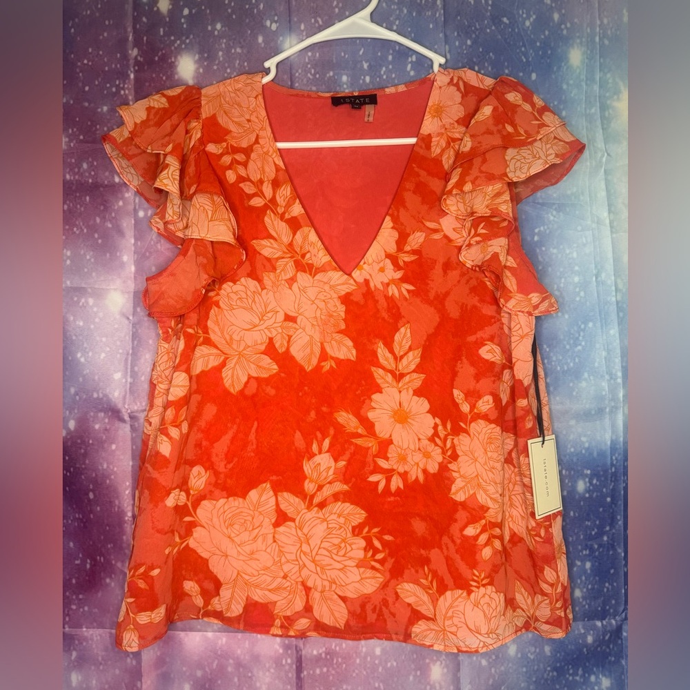 New 1. State floral blouse 🛍